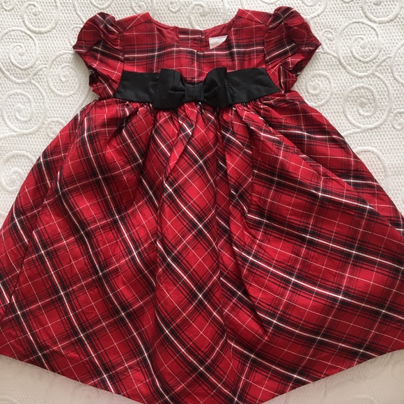 christmas plaid dress baby